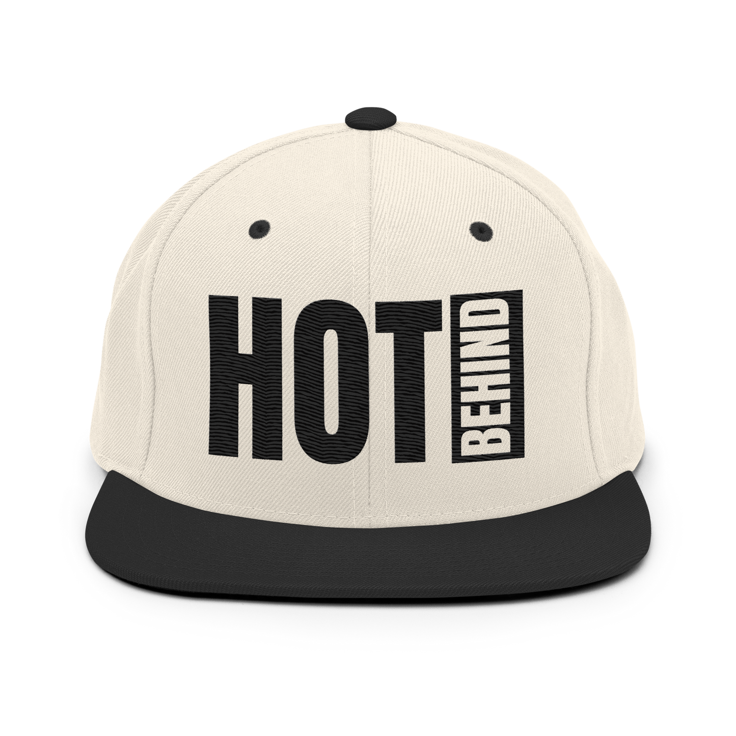 Hot Behind Snapback Hat (Light)