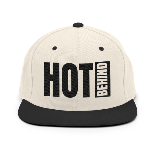 Hot Behind Snapback Hat (Light)