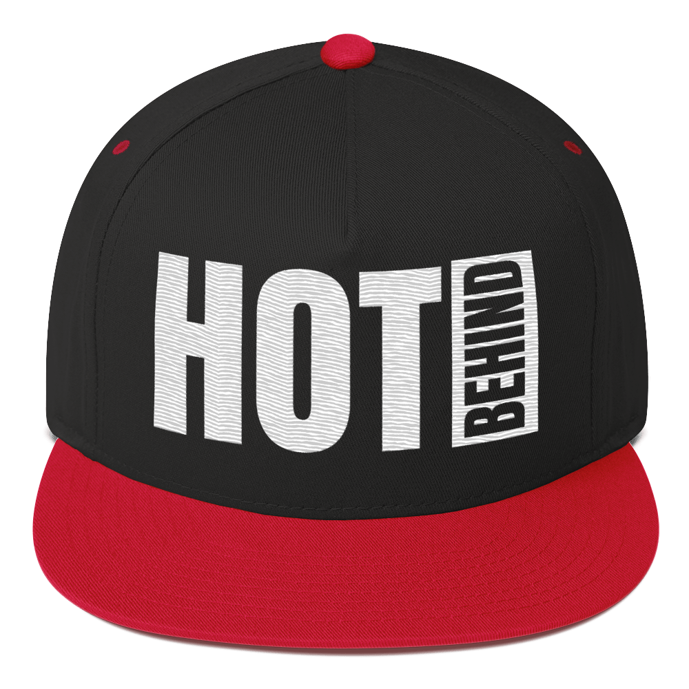 Hot Behind Flat Bill Cap