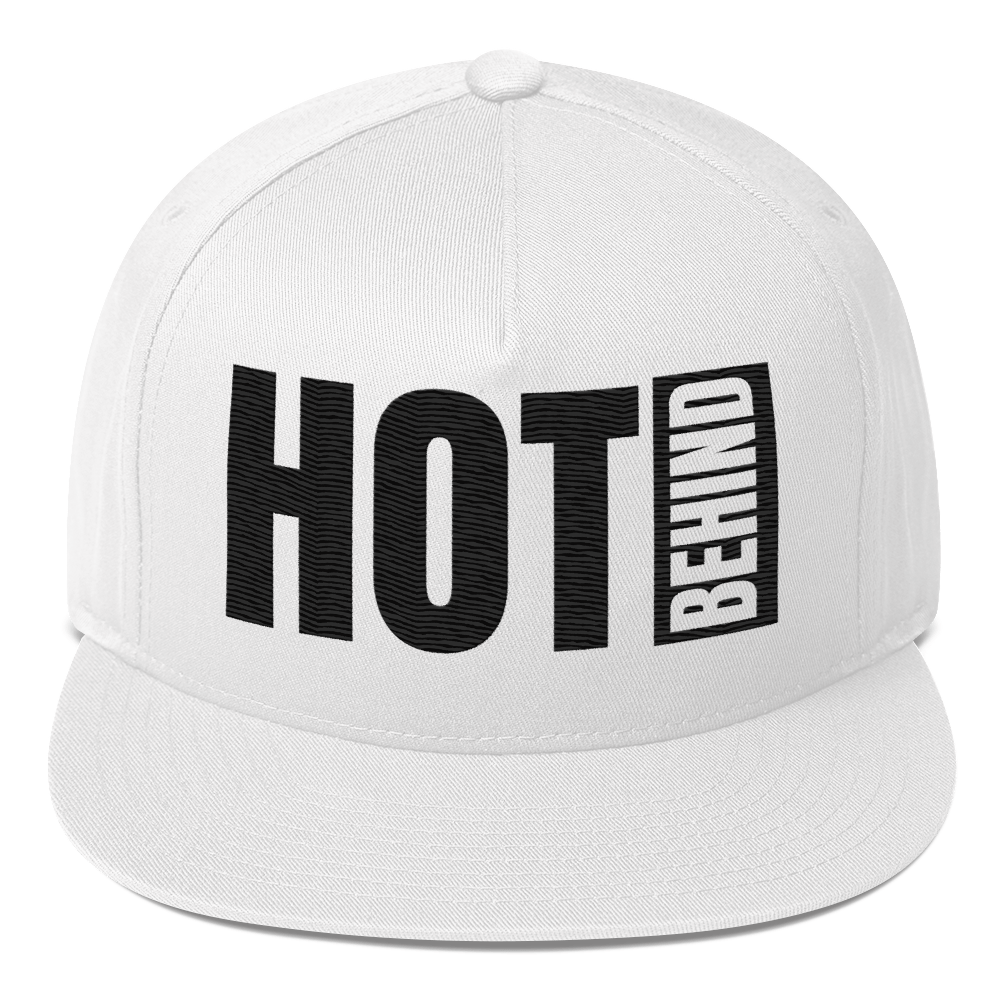 Hot Behind Flat Bill Cap (Light)