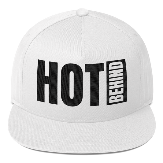 Hot Behind Flat Bill Cap (Light)